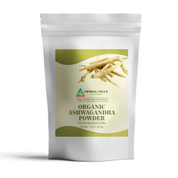 Herbal Hills ashwagandha Powder Organic Ahswagandha root powder 32 ounce 907 gm Powder Natural Anxiety & stree Relief Suppliment,Strength & Mood Enhancer*,Immunity support*